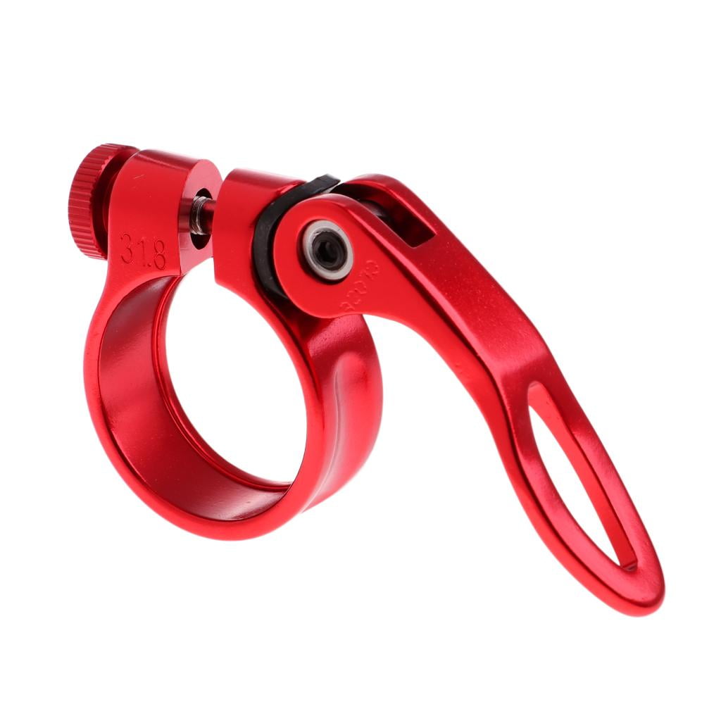 ZORVUJI 2 Colliers De Serrage Tige De Selle Vélo 31.8 Mm - Alliage Alu Léger 20g, Réglage Rapide Pour VTT Route Pliant