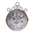 thumbnail image 6 of DENEST 7.7-Inch Retro Wall Clock Double Sided Central Station Hanging Clock Iron Decor, 6 of 10
