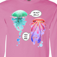 thumbnail image 4 of Inktastic Funny I'm Not Jelly Jellyfish in Blue and Pink Long Sleeve T-Shirt, 4 of 5
