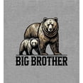 thumbnail image 4 of Big Brother Bears Boy's Heather Gray Crew Neck Short Sleeve Tee-Medium, 4 of 4