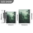 thumbnail image 6 of Yayeee Throw Blanket for Couch Soft Warm 60" x 80" Sofa Chair Bed Decoration, Green Forest, 6 of 7