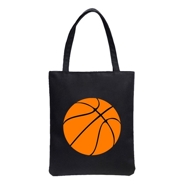 Bolso de lona, bolso de hombro doble, estampado de béisbol, fútbol, baloncesto y rugby, tendencia de moda, sencillo y práctico, bolso con cremallera.