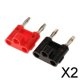 thumbnail image 1 of Paquete De 4 Conectores Tipo Banana Con Punta Premium 2 Piezas Baoblaze, 1 of 8