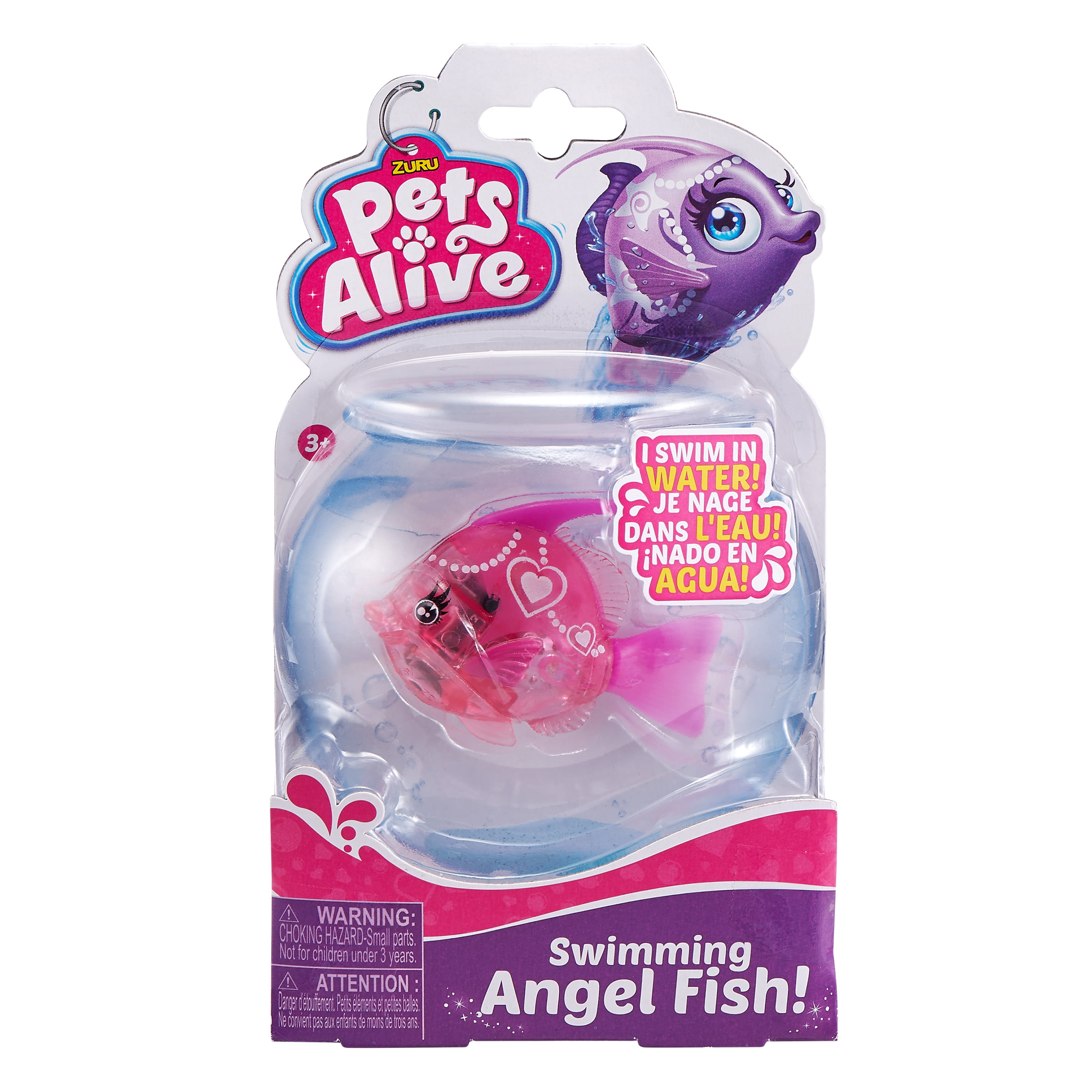 ROBO ALIVE Cute-Seas Little Angelfish Pink ANGELICA by ZURU 