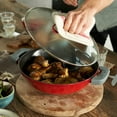 thumbnail image 5 of Staub Cast Iron 4.5-qt Perfect Pan - Cherry, 5 of 8