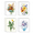 Bouquet Elegance, variant on Fravessi Blank Greetings Cards Assortment, Floral Set of 8 Cards & Envelopes