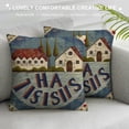 thumbnail image 3 of Qinduosi Waterproof Outdoor Lake House Pillow Covers Inch Vintage Summer Coastal Nautical Life Buoy Throw Pillow Cases Ocean Rustic Farmhouse Decorations Cushion Cover Double Sided White, 3 of 5