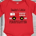 thumbnail image 4 of Inktastic Daddy's Little Firefighter Boys or Girls Long Sleeve Baby Bodysuit, 4 of 5