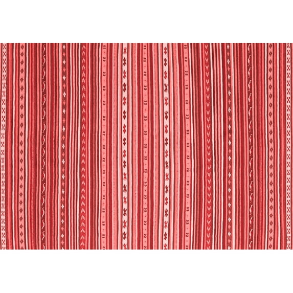 Ahgly Company Indoor Rectangle Oriental Red Traditional Area Rugs, 8' x 12'