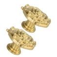 thumbnail image 5 of Masteelf Golden Brass Rose Flower Drawer Knobs for Cabinet with Elegant French Design and Craftsmanship 2 Pieces, 5 of 7