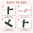 thumbnail image 5 of Recoil Starter Rope with Handle, 3.5mm Dia 12m 39ft Polyester Pull Cord, Red and White, 5 of 7
