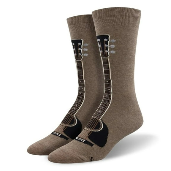 Six String Guitar Crew Socks from the Sock Panda (Adult Large)