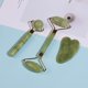 thumbnail image 4 of Rodillo masajeador de jade natural para rostro, cuerpo, espalda, pies, rodillo de masaje facial, antiarrugas, doble extremo, Gua Sha, piedra de jade, 4 of 6