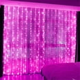 thumbnail image 3 of Noel Xmas Tree Curtain LED String Lights Garland Christmas Decoration for Home USB Remote Holiday Wedding Light for Bedroom Home, 3 of 5