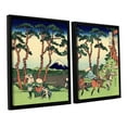 thumbnail image 2 of ArtWall Katsushika Hokusai "Hodogaya on the Tokaido" 2-Piece Floater Framed Canvas Set, 2 of 2