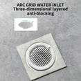 thumbnail image 4 of Latrodar Shower Floor Drains Backflow Preventer Valves Sewer Core Anti-Odor Creative ins Plug Drains Core Gray 3.6x3.6 Inch Home Gadgets, 4 of 5