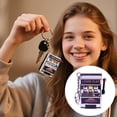 thumbnail image 3 of Retro Stress Reliever Keychain, Mini Slot Machine Design with Reel, Portable Fun Toy for Adults & Game Lovers, Creative Gift & Daily Accessory, 3 of 9