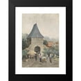 thumbnail image 2 of J. de Jong Ezn 11x14 Black Modern Framed Museum Art Print Titled - Veerpoort in Schoonhoven (1884), 2 of 5