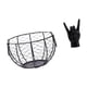 thumbnail image 5 of Cesta De Alambre Para Guardar Huevos, Escultura De Hierro Con Gesto De La Mano, Cesta Tejida Para Frutas Y Verduras, Manualidades Creativas Para Hacer Con Los Dedos Para Encimeras De Cocina Y, 5 of 7