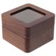 thumbnail image 1 of Caja cuadrada para anillos dobles, para ceremonia de boda, compromiso, de madera, 1 of 7