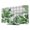 White, Green, Gray, variant on Tropical Plants TV Cover for 24 Inch Screen,Stretch Fabric Dustproof TV Display Protector,Green Summer Botanical Leaves Branches Elastic Slipcover Monitor Cover for Indoor Computer 20.9"x11.8"