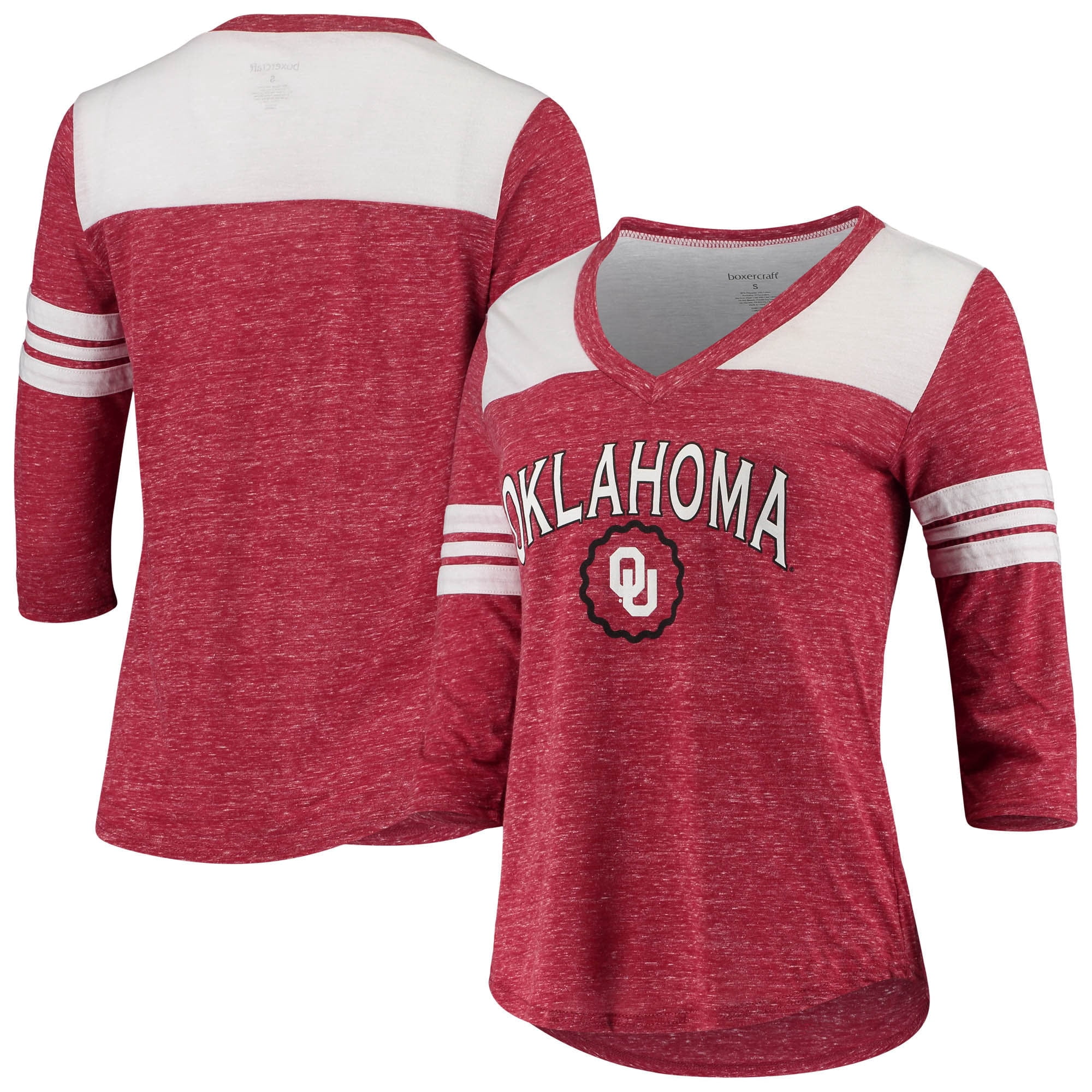 Glory Days Striped V-Neck Half Sleeve 