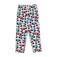 thumbnail image 6 of Uemuo Heart Panda Pattern Women's Wide Leg Palazzo Lounge Pants with Pockets Light Weight Loose Comfy Casual Pajama Pants-Small, 6 of 9