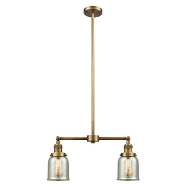 Innovations 2-LT Vintage LED Small Bell 21" Chandelier - Brushed Brass - 209-BB-G58-LED