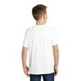 thumbnail image 2 of District Teen Unisex Juniors Electric Heather T-Shirt White Medium, 2 of 4