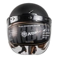 thumbnail image 2 of Casco Abierto Para Moto Kov Classic Negro Con Mica Burbuja Talla XXL KOV Classic, 2 of 3