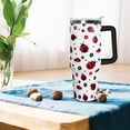 thumbnail image 6 of Ladybug Tumbler Handle Lid and Straw, Ladybug Gifts for Women Girls,40oz Lady Bug Skinny Travel Mug Tumbler Cup Water Botter,Ladybug Decor Accessories Stuff, 6 of 6