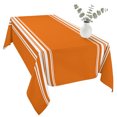 thumbnail image 2 of Thanksgiving Table Cloth Waterproof Tablecloths, Fall Luxurious Orange White Striped Harvest Autumn Tablecloth Dining Table Cover for Kitchen Party Tabletop Outdoor, Rectangle Tablecloth 54x108 Inch, 2 of 9