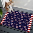 thumbnail image 3 of Entryway Rug 2'x3', 4th of July Small Rug for Kitchen Bathroom Door Mat Indoor Entrance, Navy US Flag Independence Day Stars Red Stripes Non-Slip Area Rugs Floor Mats Carpet Front Door Rugs, 3 of 8