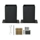 thumbnail image 1 of Juego de soportes para postes, accesorios de soporte de metal, tamaño interior resistente de 3,8 x 3,7 pulgadas, con tornillos para buzón de cerca, versátil 2 piezas, 1 of 8