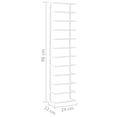 thumbnail image 1 of vidaXL Towel Rack White 24x12x96 cm Steel, 1 of 5