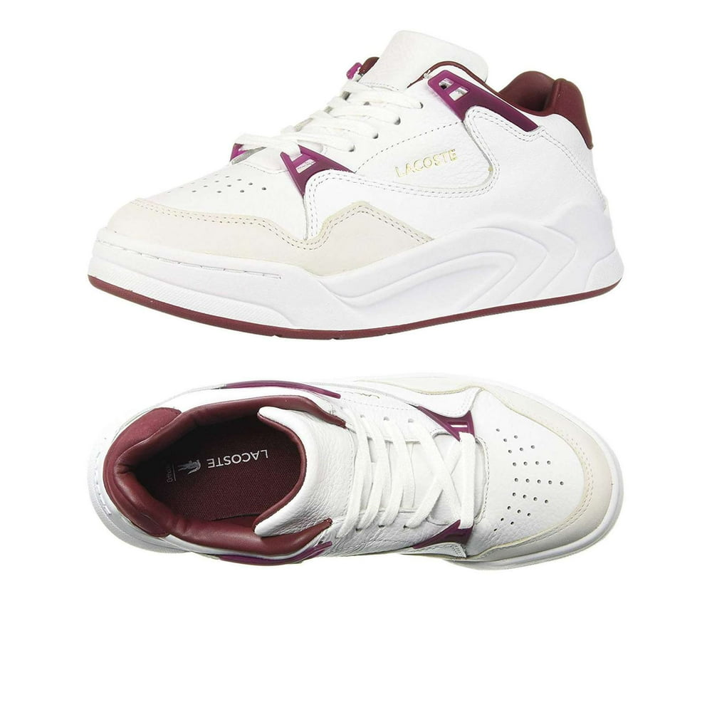 lacoste court slam synthetic and leather w