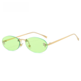 thumbnail image 2 of Elegantes gafas de sol ovaladas con incrustaciones de diamantes para hombre y gafas de sol sin montura con la letra "F" para mujer, 2 of 6