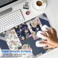 thumbnail image 4 of Long Mouse Pads for Desk,Pioneer Flower Floral Print Pattern Desk Mats on Top Of Desks, Desk Mouse Pad Extra Large with 3mm Non-Slip Base and Stitched Edge for Gaming,Office,Work,Home 35.4"x15.7", 4 of 6