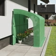 thumbnail image 2 of Home-Complete 10ft x 5ft x 7ft Lean To Greenhouse with 6 Shelves, Green, 2 of 10