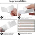 thumbnail image 4 of 20PCS Mini Blind Repair Tabs-1 Inch Aluminum Slat Fixers for Damaged Blinds,White Horizontal Blinds Repair Kit,Quick Fix for Damaged Blinds, 4 of 7