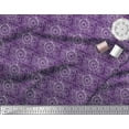 thumbnail image 2 of Soimoi Purple Cotton Duck Fabric Print Block Printed Craft Fabric by the Yard 42 Inch Wide, 2 of 3