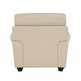 thumbnail image 5 of Lexicon Foxborough 21.5" Traditional Plywood and Leather Chair in Cream, 5 of 8