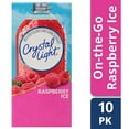 Crystal Light Raspberry Powder Crystal Light Raspberry Ice Drink Mix, 10 Convenient Powder Packets, 5 ...