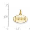 thumbnail image 4 of 14k Yellow Gold Football Charm Pendant, 4 of 4