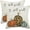 Colorful Pumpkin, variant on Fall Pillow Covers 18x18 Set of 2, Autumn Watercolor Buffalo Plaid Pumpkin Throw Pillows Linen Farmhouse Thanksgiving Fall Decor Outdoor Cushion Case for Home Sofa Bedroom Living Room