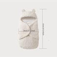 thumbnail image 2 of Wrap Your Newborn in Cozy Warmth with Our Ultra Soft Winter Fleece Teddy Bear Swaddle Blanket, 2 of 4