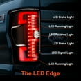 thumbnail image 3 of TRUE MODS Smoked Full LED Tail Light Assembly Replacement for 2020-2022 Ford F250 F350 F450 Super Duty w/Stock Halogen Bulb Taillight [DOT] XL XLT Lariat King Ranch Platinum Limited Rear Brake Lamp, 3 of 7