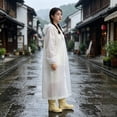 thumbnail image 6 of Thickened EVA Rain Poncho for Adults, Reusable Waterproof Raincoat with Hood, Portable Outdoor Rain Gear for Hiking Cycling Commuting, Unisex Cape-Style Rain Cape, 6 of 6