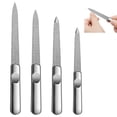 thumbnail image 2 of Metal Nail File – Durable, Double-Sided Precision Fingernail Files for Women, Stainless Steel Finger Nail Buffer for Smooth, Shiny, Salon-Worthy Nails, 2 of 9