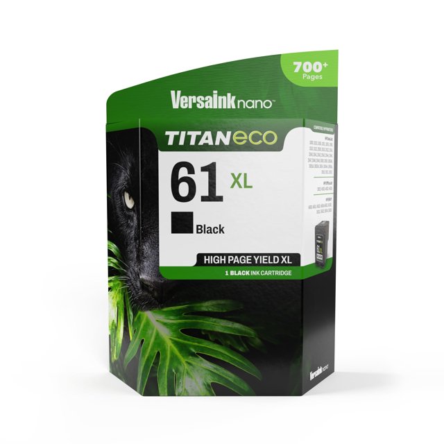 Cartucho de tinta VersaInk 61 XL Titan ECO negro de alto rendimiento